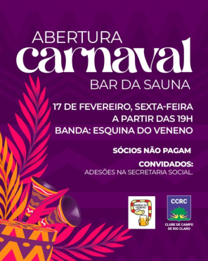 CARNAVAL 2023 EM RIO CLARO - CLUBE DE CAMPO - BANDA DO VENENO