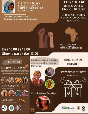 FEIRA AFRO DE ARTESANATO RIO CLARO
