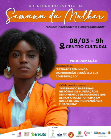 ABERTURA SEMANA DA MULHER - Retratos Femininos: da produção sensível à sua conservação.